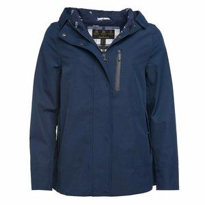 Barbour Women's Glaciers Raincoat Navy Jacket size 14